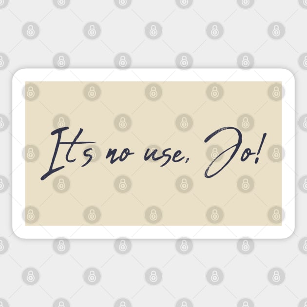 It's no use, Jo! Movies Sticker by Tamsin Coleart